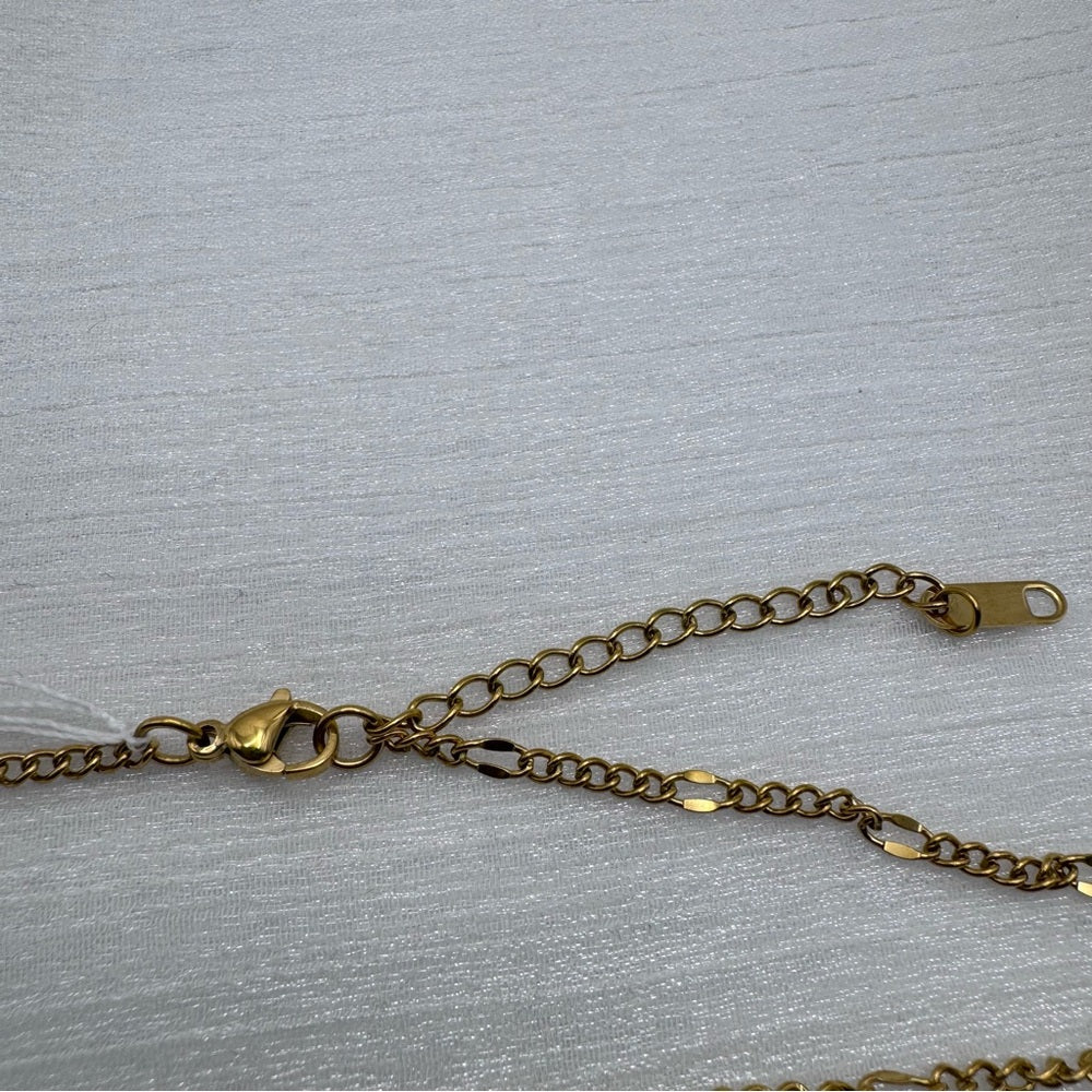3mm Gold Extended Figaro Link Chain