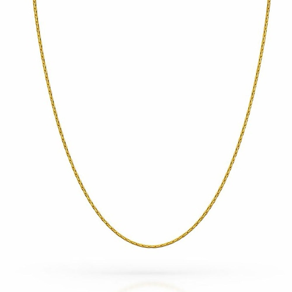.8mm Gold Elongated Box Link Chain