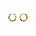 11mm | Hoop/ Huggie Earrings - Gold (#41)