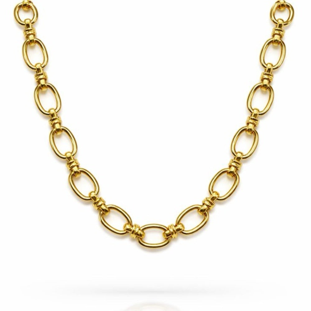 7mm Gold Figure 8 Paperclip Link Chain