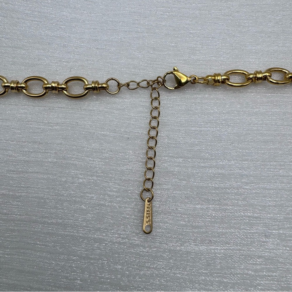 7mm Gold Figure 8 Paperclip Link Chain