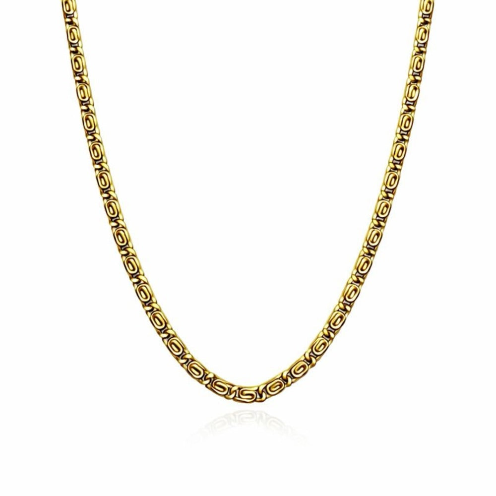 2.5mm Gold Swirl Link Chain