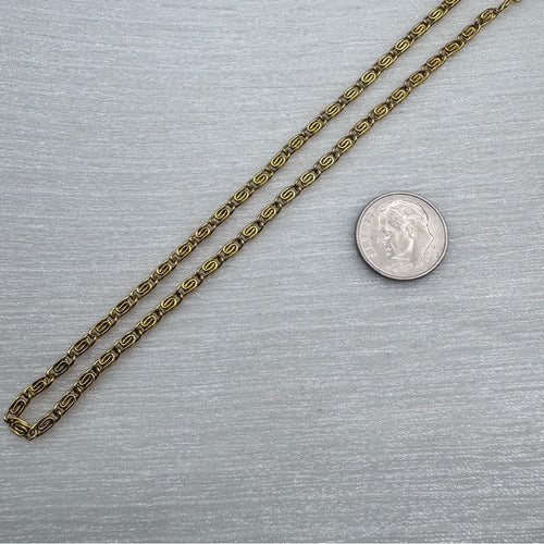 2.5mm Gold Swirl Link Chain