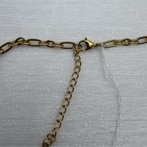 4mm Gold Mixed Rolo & Paperclip Link Chain