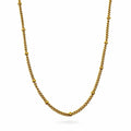 1.5mm Gold Beaded Curb Link Chain