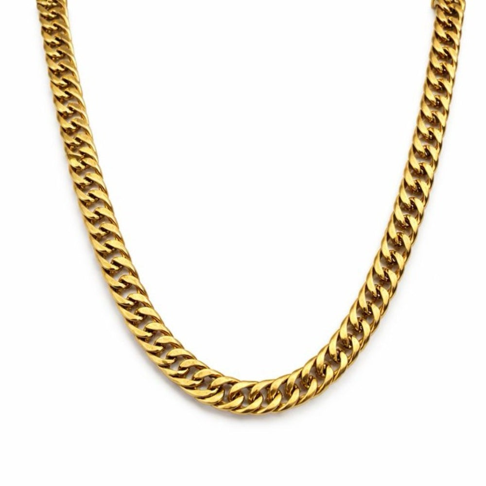 5.5mm | Gold | Stainless Steel | Curb Link Chain