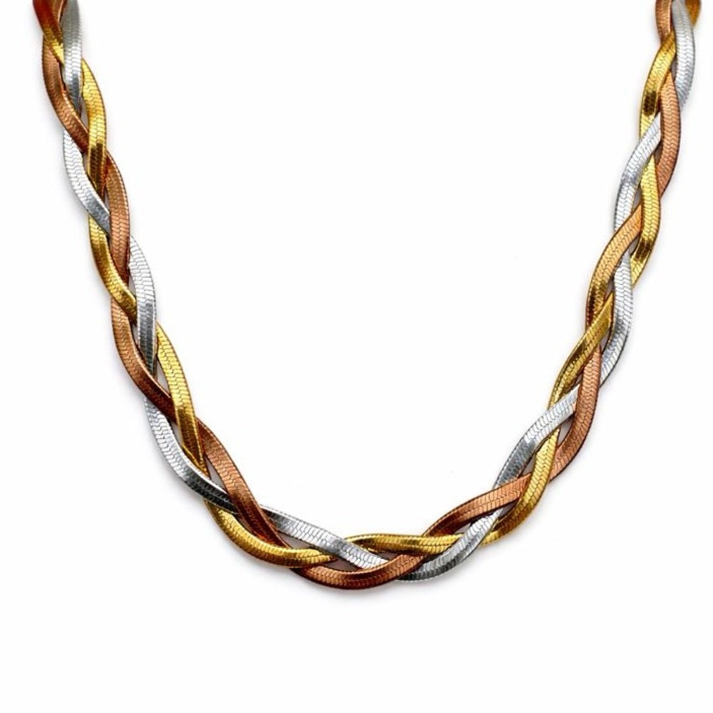5mm Tricolor Braided Herringbone Link Chain