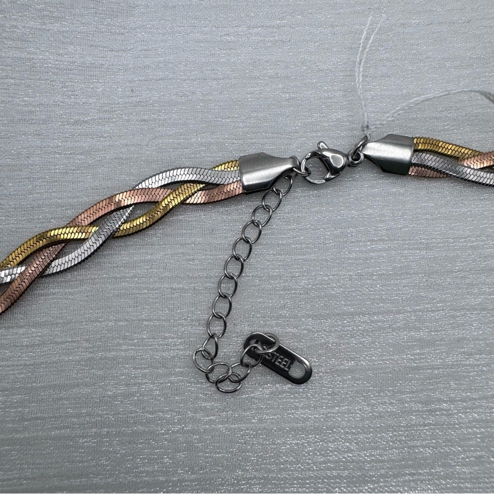 5mm Tricolor Braided Herringbone Link Chain