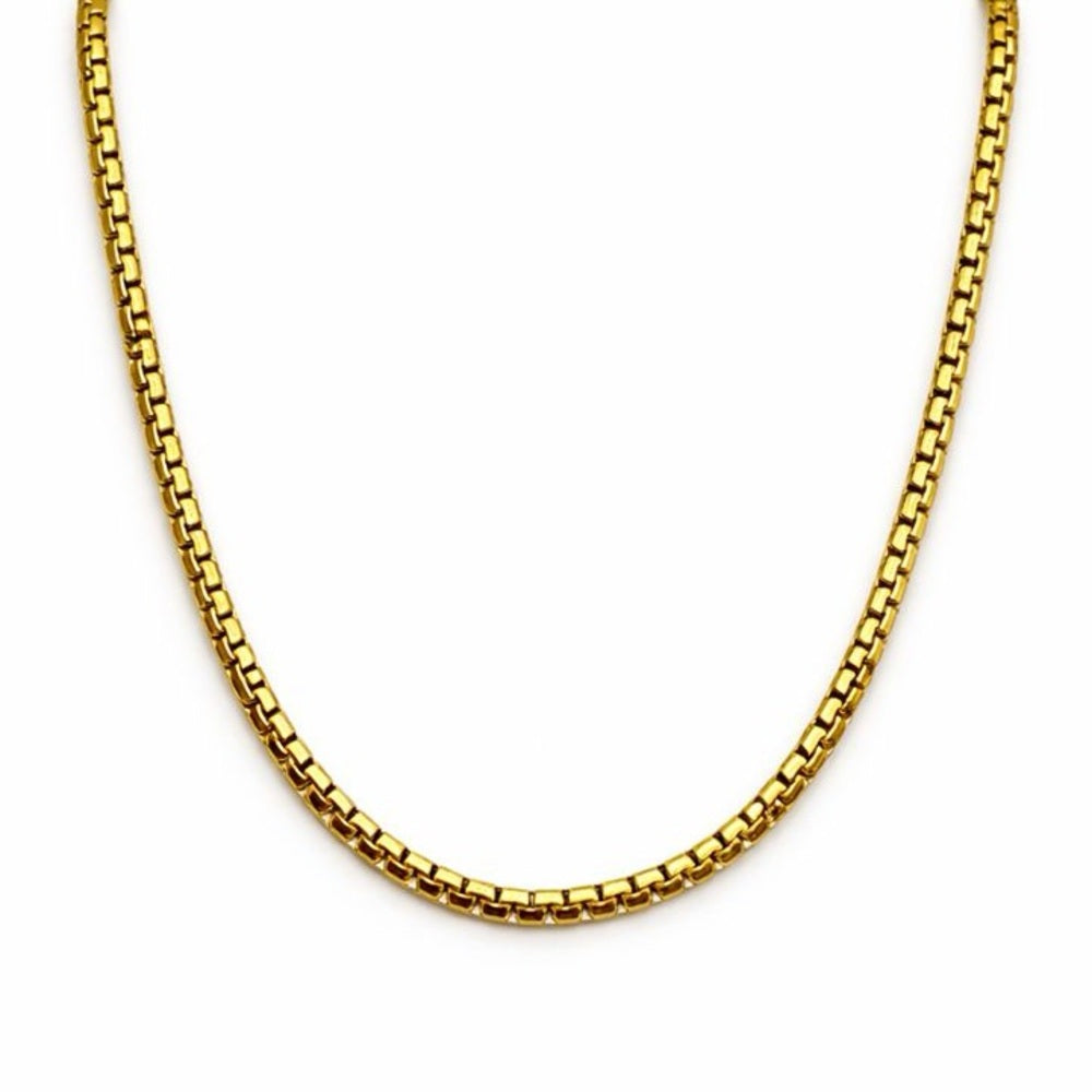 2.5mm | Gold | Flat Box Link Chain