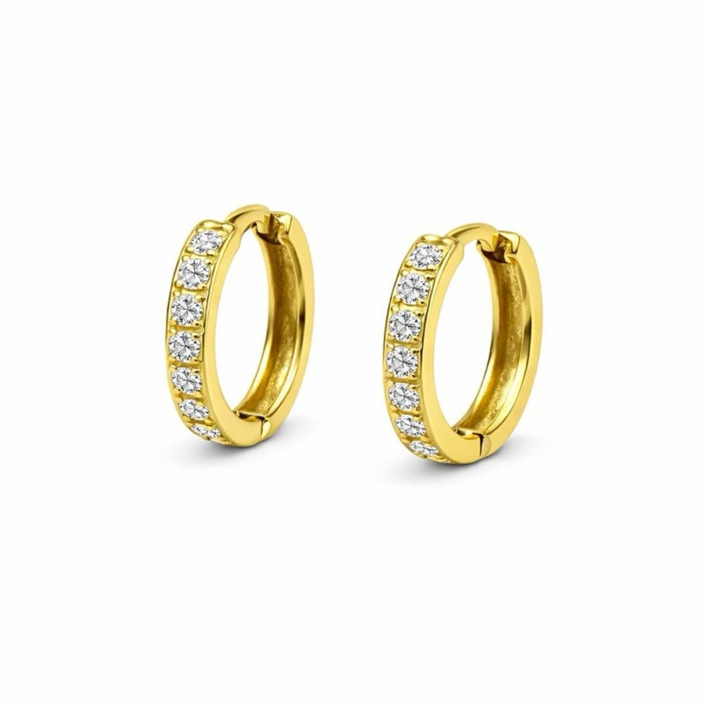 10 mm Hoop/ Huggie Earrings - Gold (#39)