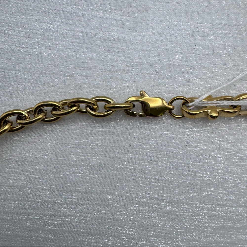 6mm Gold Horseshoe Link Chain