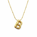Stainless Steel Satellite Chain “B” Necklace