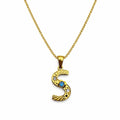 Stainless Steel Crystal “S” Necklace