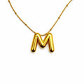 Stainless Steel Satellite Chain “M” Necklace