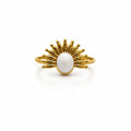 Resin Sunrise Adjustable Ring