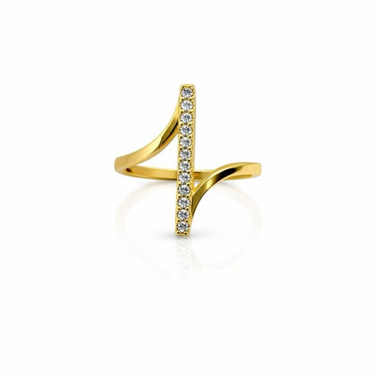 Pavé Bar Adjustable Ring