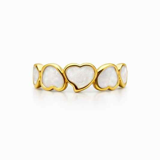 Alternating Hearts Adjustable Ring