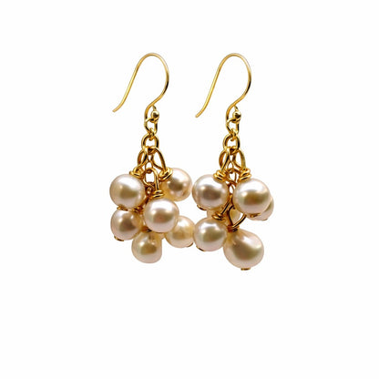 #9208 S925 Pearl Dangle Earrings