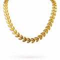 6mm Gold Flat Leaf Link Chain