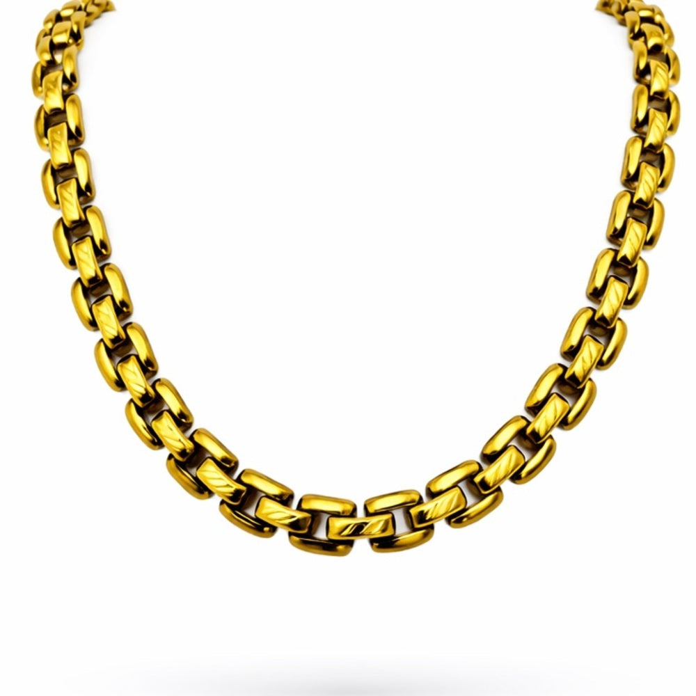 5.5mm Gold Square Link Chain
