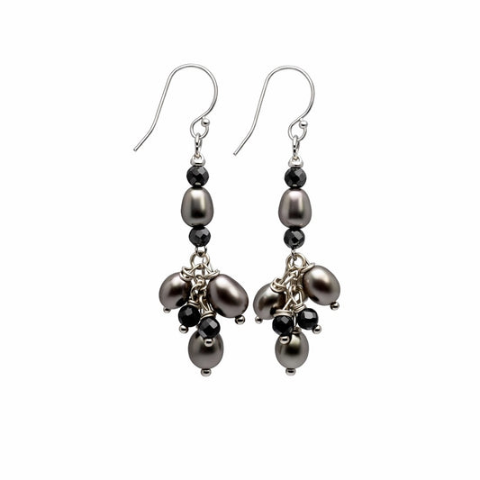 #1061 S925 Freshwater Pearl Dangle Earrings