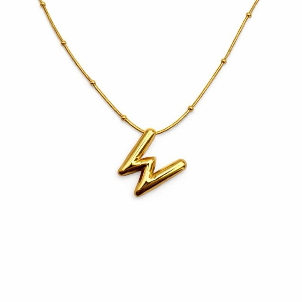 Stainless Steel “W” Necklace