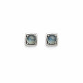 Labradorite Square Stud Earrings