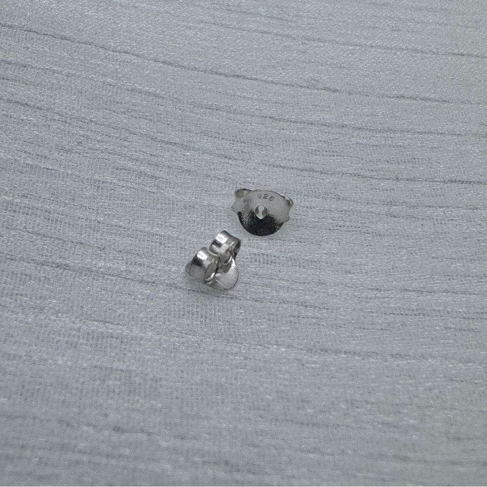 S925 Tigers Eye Round Stud Earrings