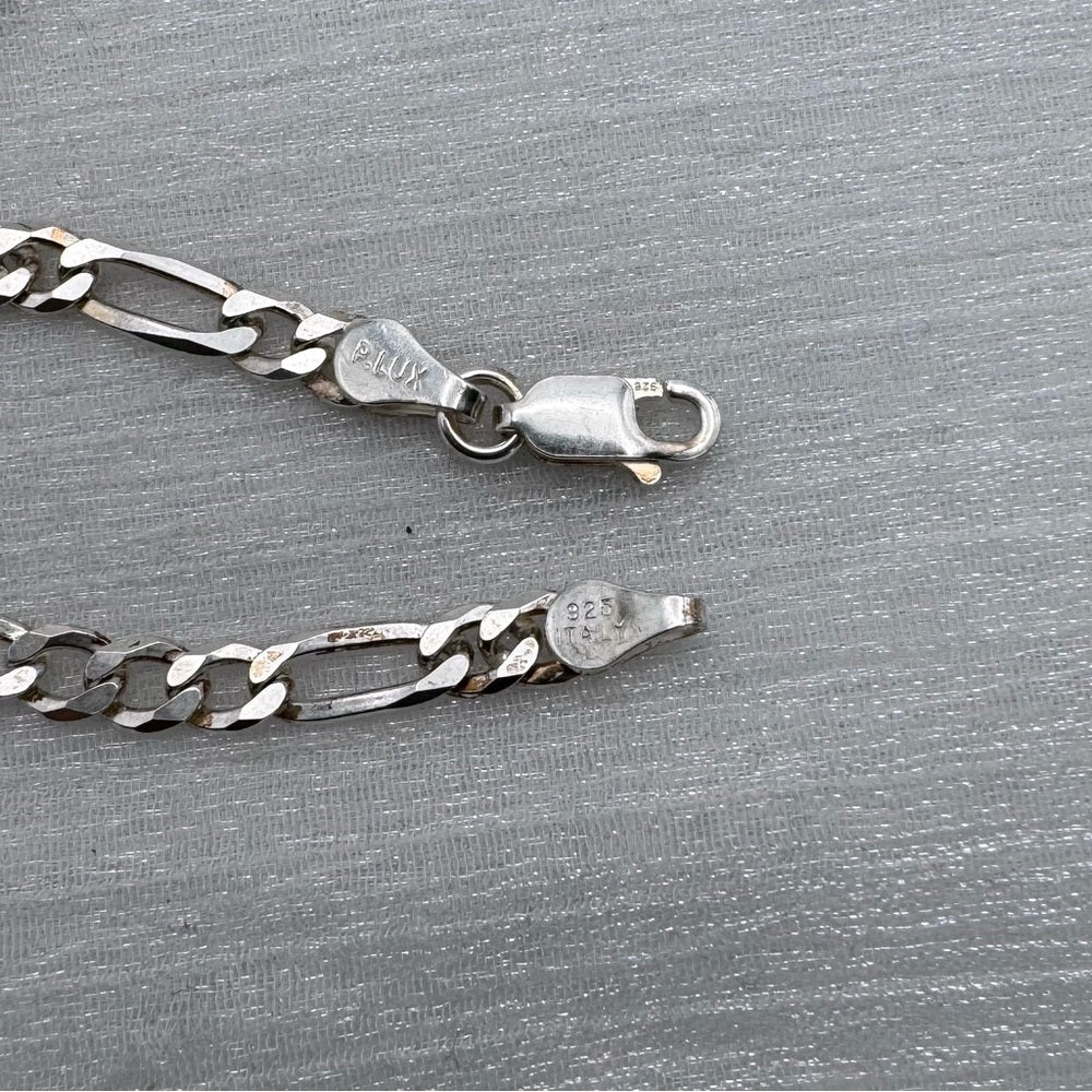 Sterling Silver Figaro Chain