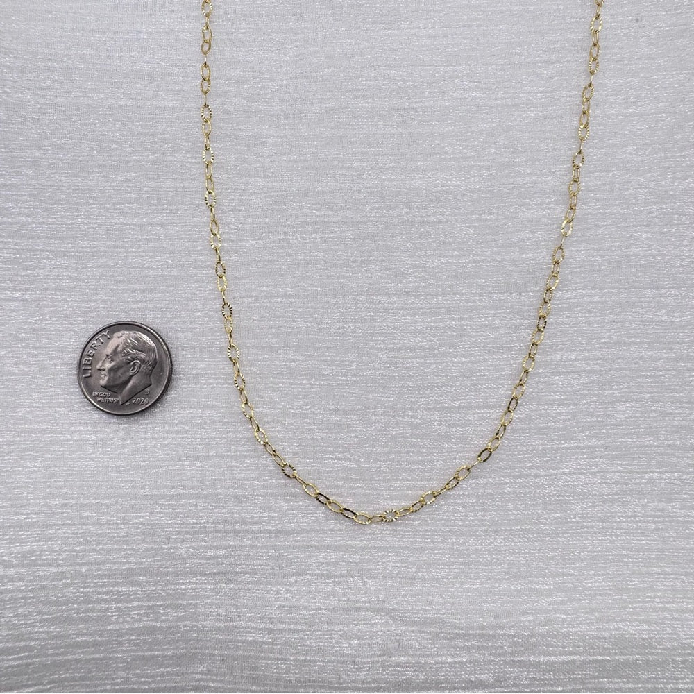 S925 Diamond Cut Daisy Necklace