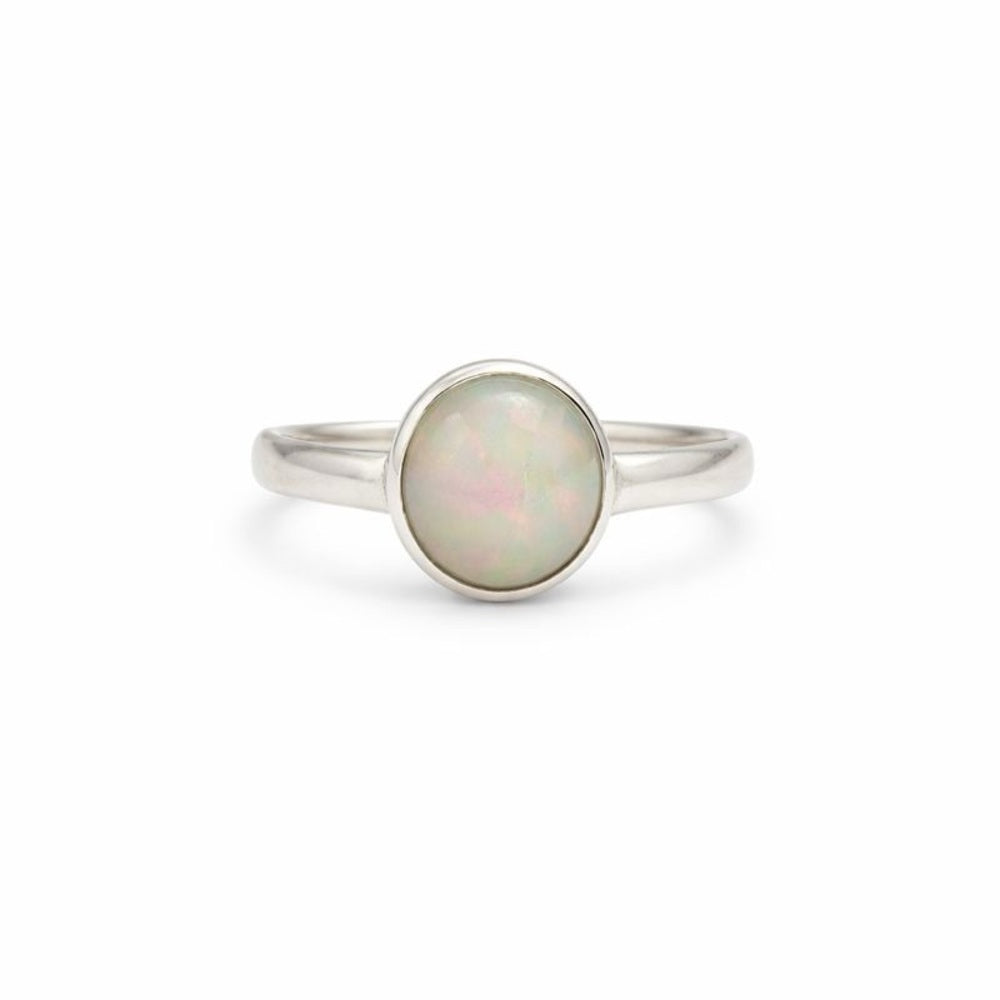 S925 Opal Oval Ring