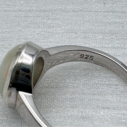 S925 Opal Oval Ring