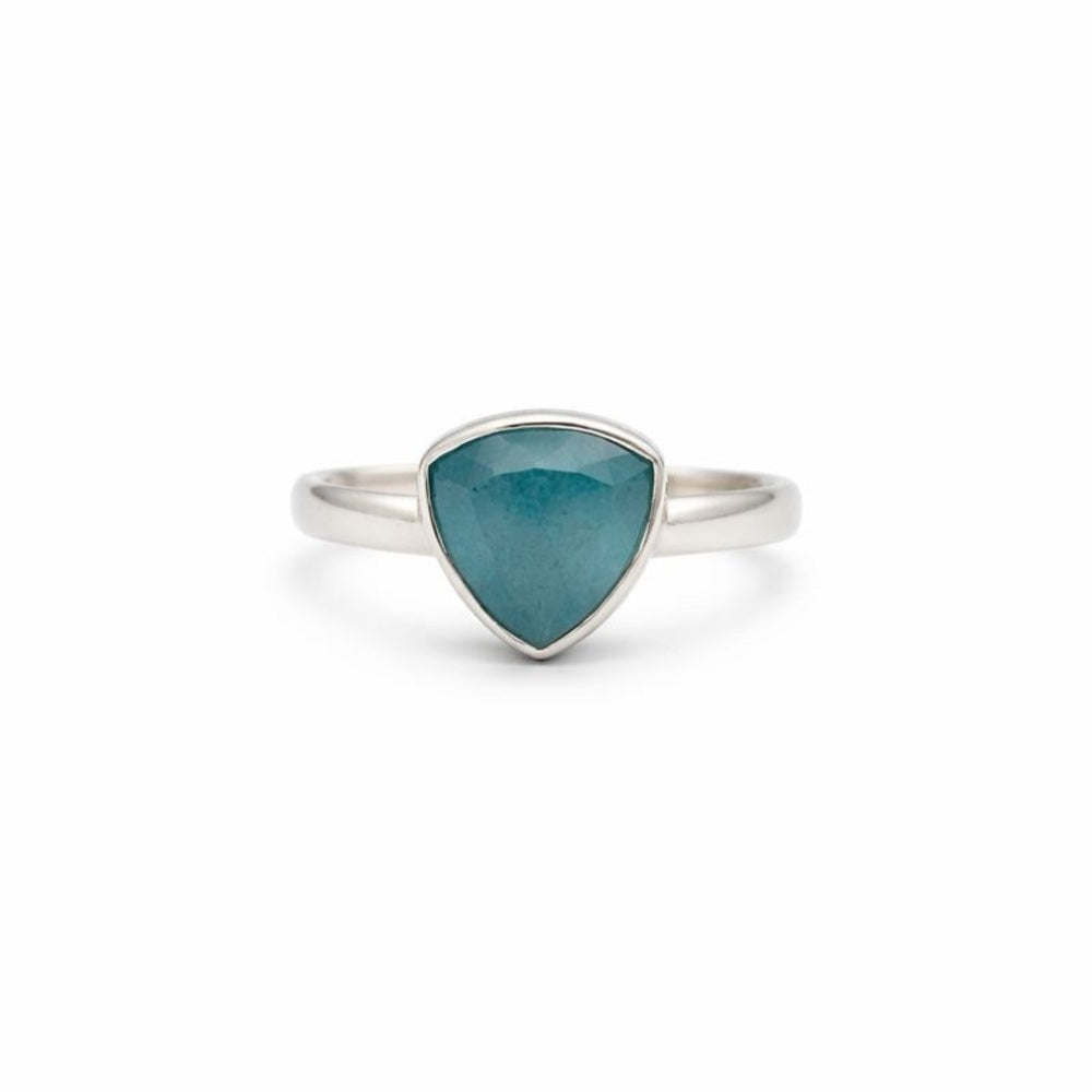 S925 Aquamarine Ring