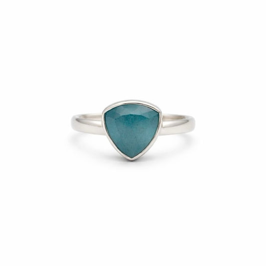 S925 Aquamarine Ring