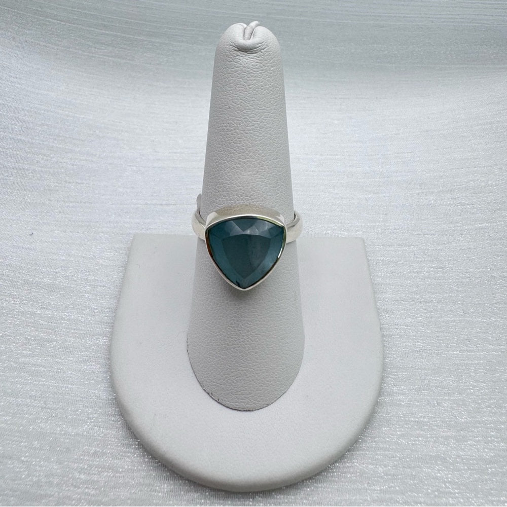 S925 Aquamarine Ring
