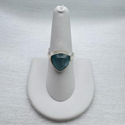 S925 Aquamarine Ring