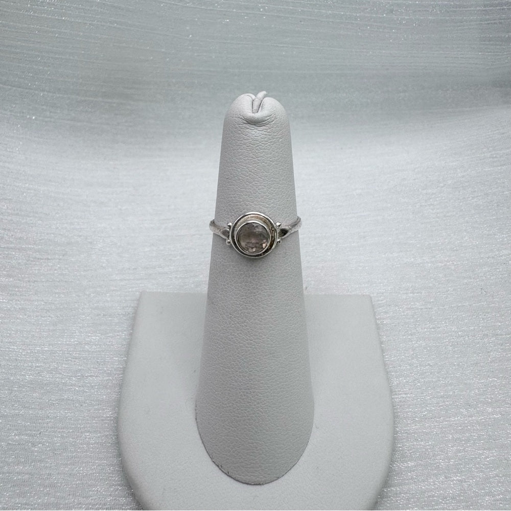 S925 Moonstone Circle Ring