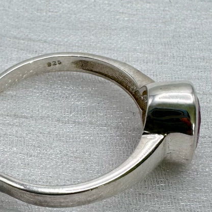 S925 Ruby Oval Ring