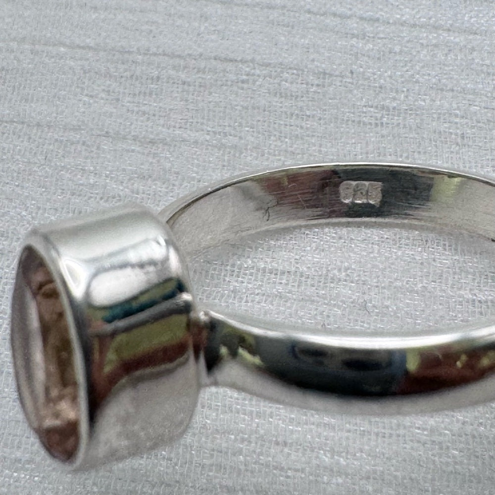 S925 Morganite Oval Ring