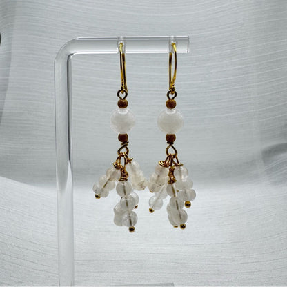 #9151 S925 Moonstone Dangle Earrings