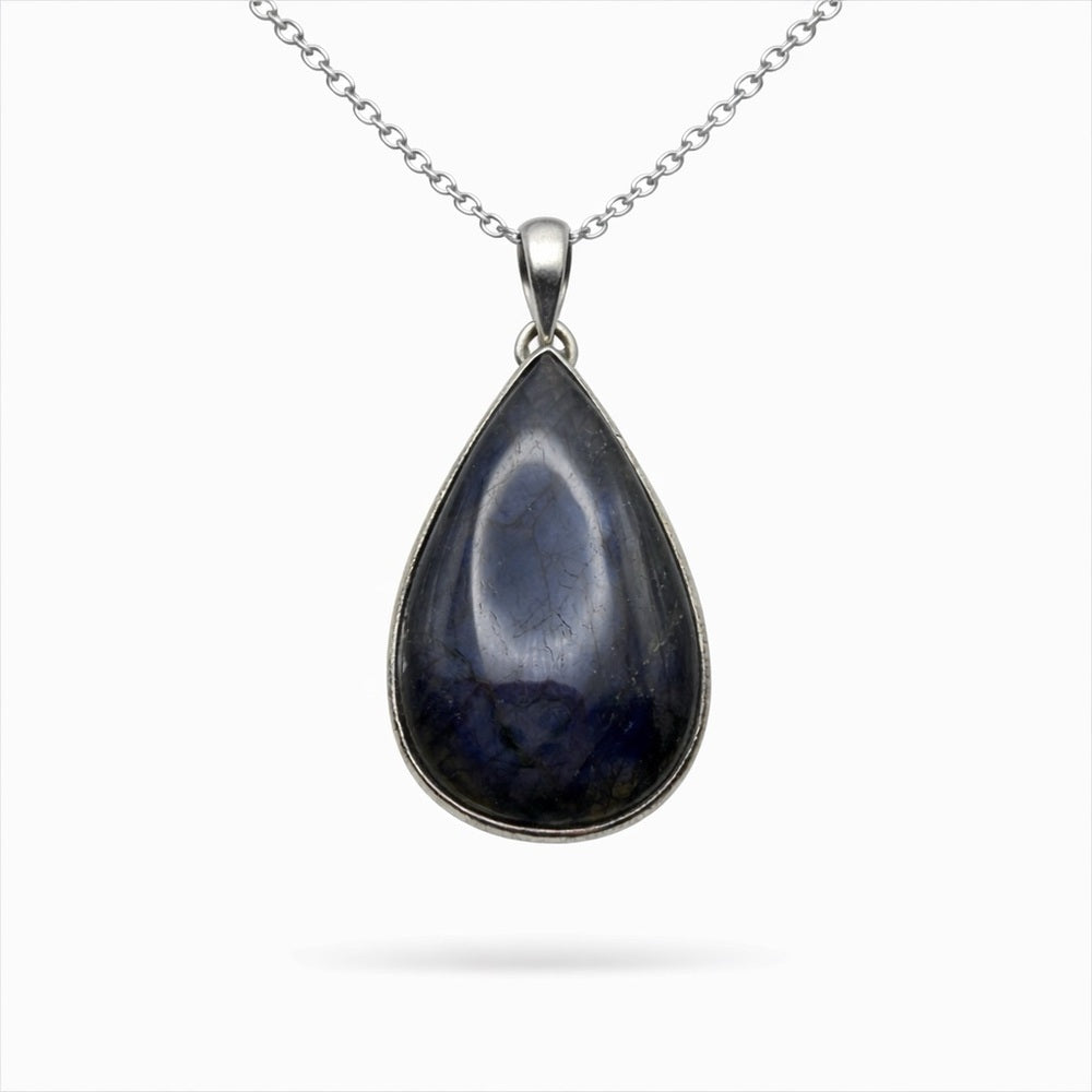 Labradorite Large Teardrop Pendant