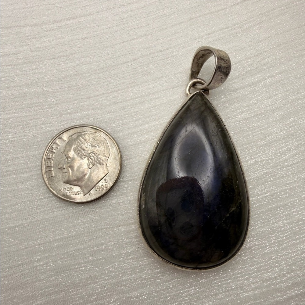Labradorite Large Teardrop Pendant