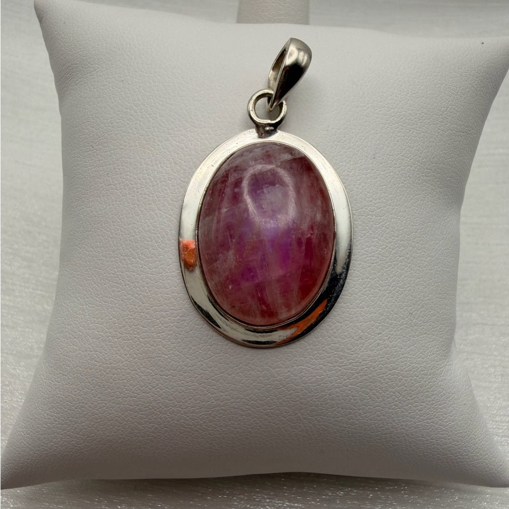 Pink Moonstone Oval Pendant