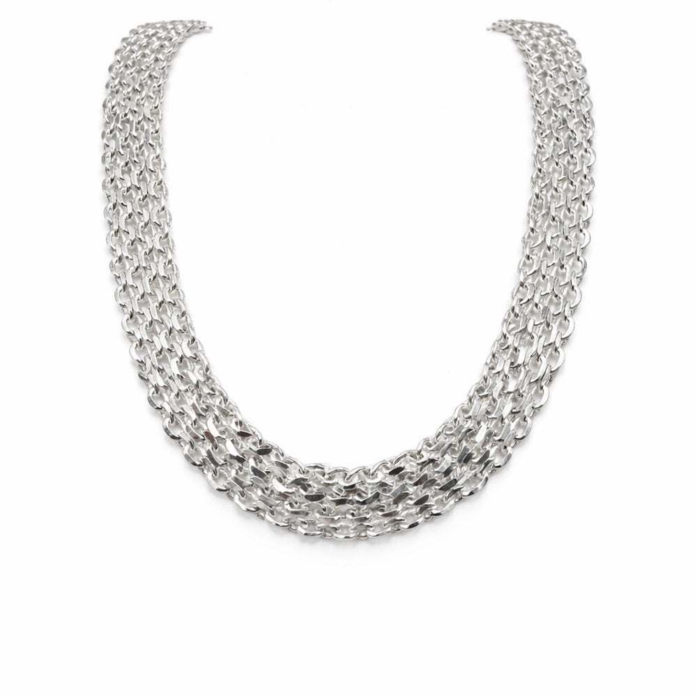 5mm Sterling Silver Mesh Link Chain