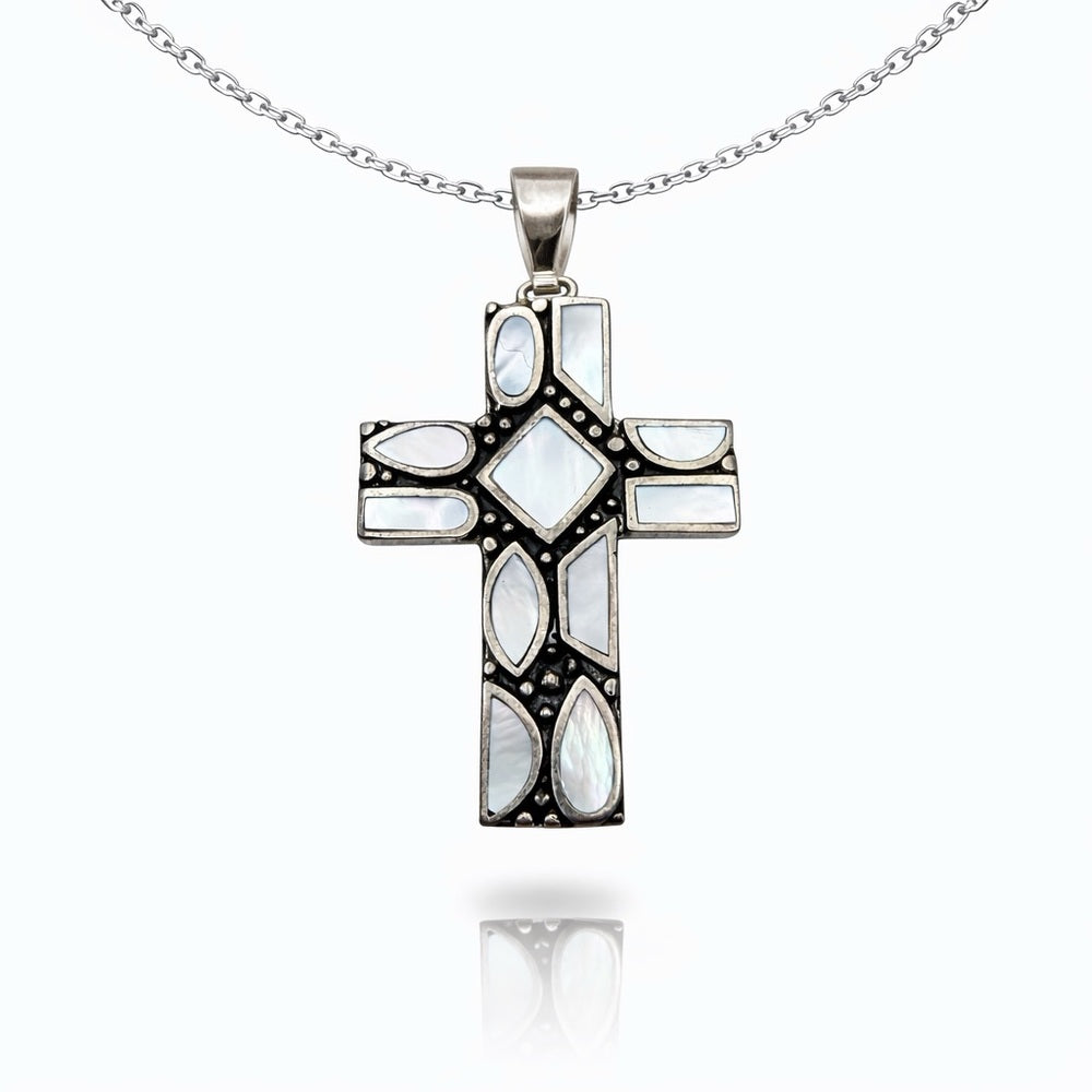 Mother of Pearl Cross Pendant