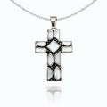 Mother of Pearl Cross Pendant