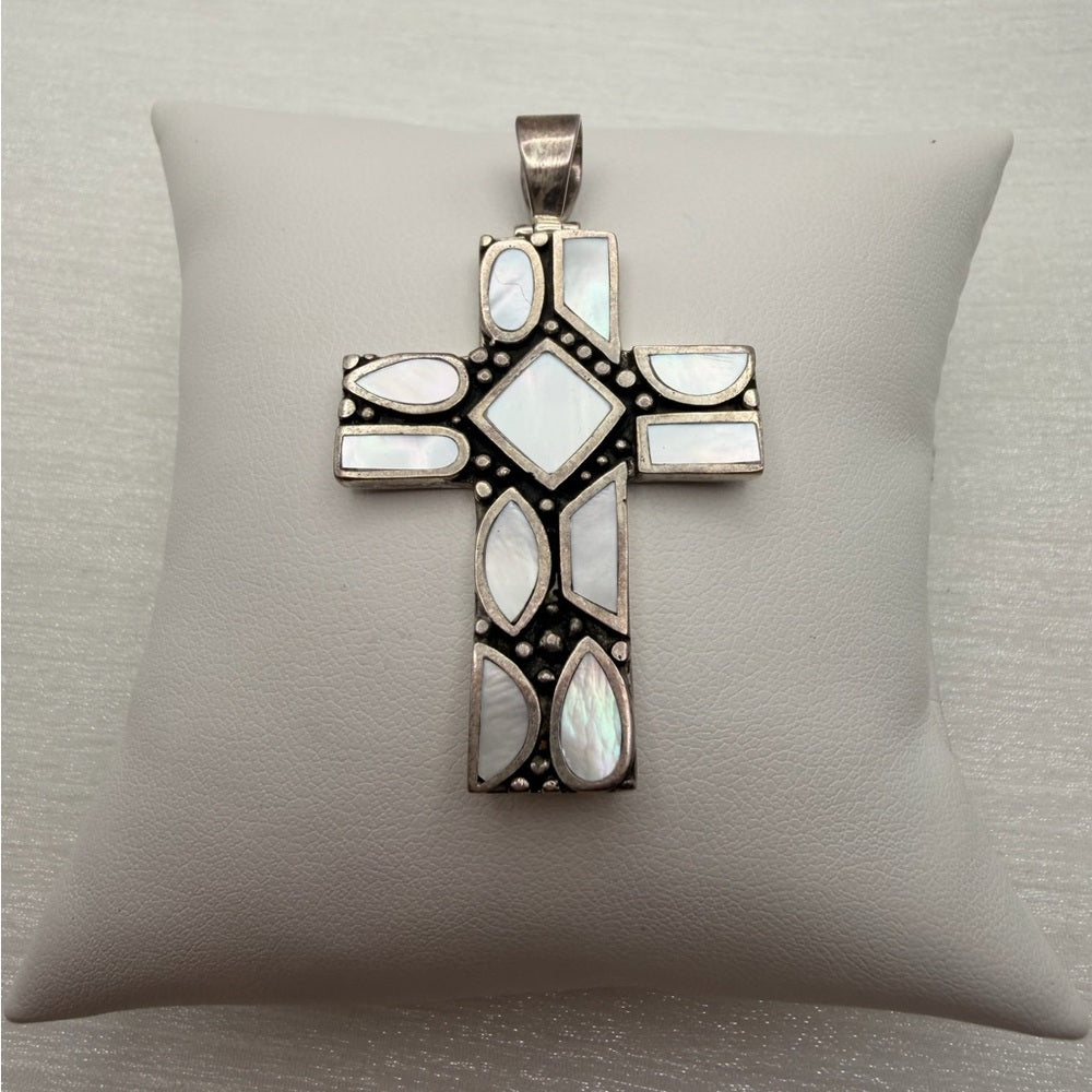 Mother of Pearl Cross Pendant