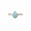 Larimar Teardrop Ring