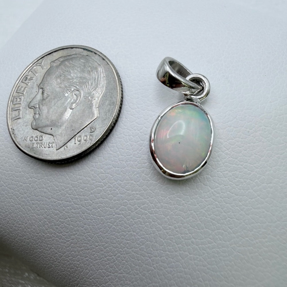 Ethiopian Opal Oval Pendant