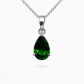 Chrome Diopside Teardrop Pendant